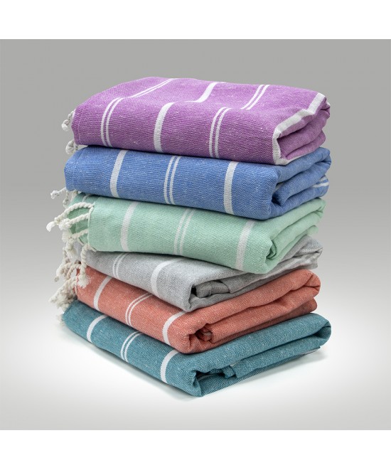 LINO Pestemal Παρεό Veliu 90x180 Μέντα