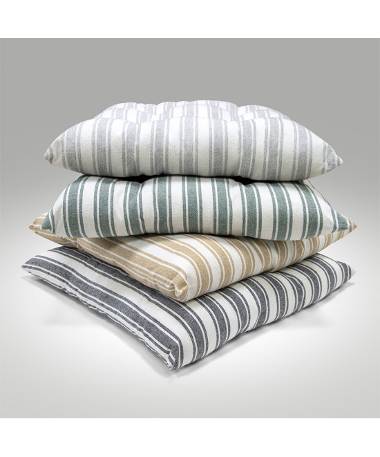 LINO Μαξιλάρι Καρέκλας Nubbie 40x40+5 Ανοικτό Γκρι