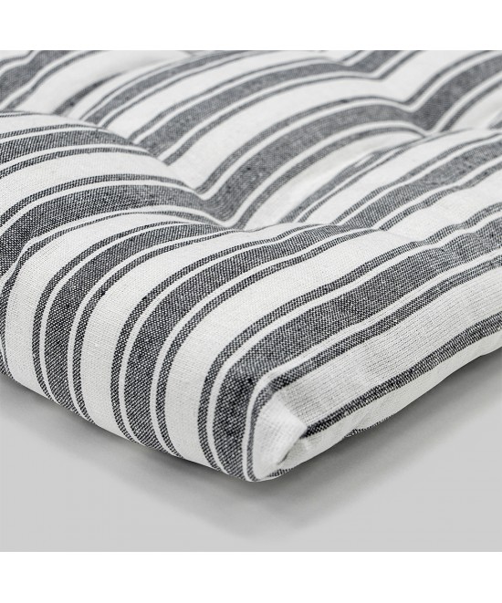 LINO Μαξιλάρι Καρέκλας Nubbie 40x40+5 Σκούρο Γκρι