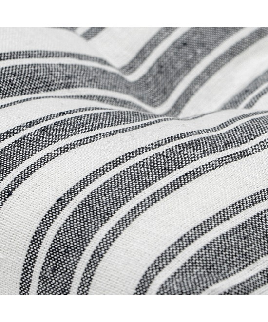 LINO Μαξιλάρι Καρέκλας Nubbie 40x40+5 Σκούρο Γκρι