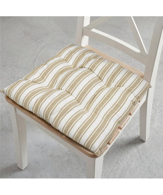 LINO Μαξιλάρι Καρέκλας Nubbie 40x40+5 Μπεζ