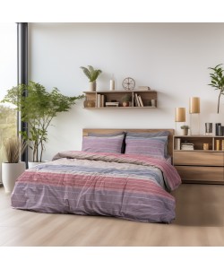 LINO Ζεύγος Μαξιλαροθήκες (52x75) Serica Λιλά