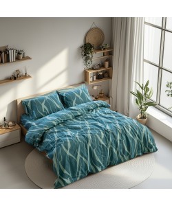 LINO Ζεύγος Μαξιλαροθήκες (52x75) Cosyhaven Πετρόλ