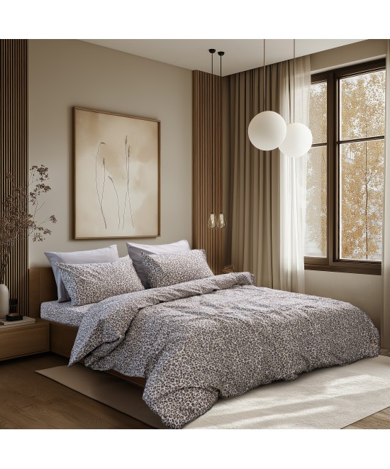 LINO Ζεύγος Μαξιλαροθήκες (52x75) Naptik Taupe