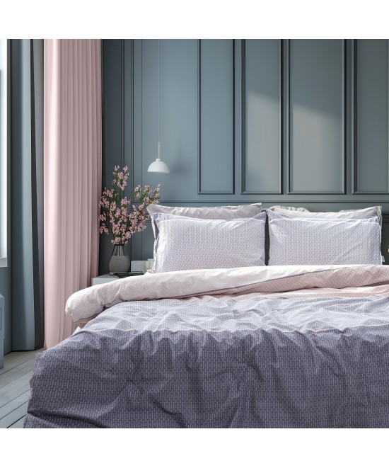 LINO Ζεύγος Μαξιλαροθήκες (52x75) Releaf Λιλά