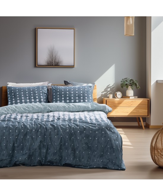 LINO Σετ Σεντόνια Υπέρδιπλα (240x265) Nuda Πετρόλ