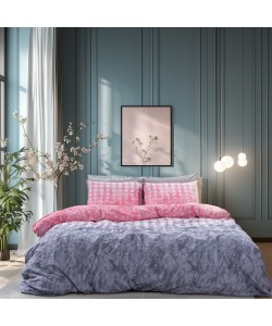 LINO Σετ Σεντόνια Μονά Με Λάστιχο (110x200+32) Nuda Ροζ