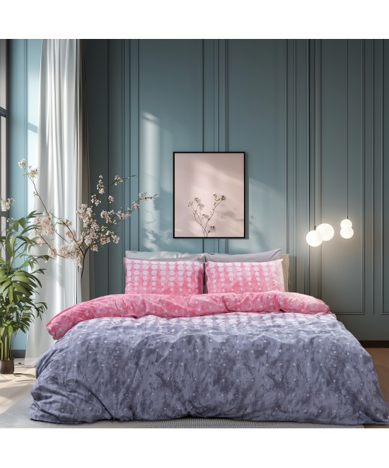 LINO Σετ Σεντόνια Μονά (170x265) Nuda Ροζ